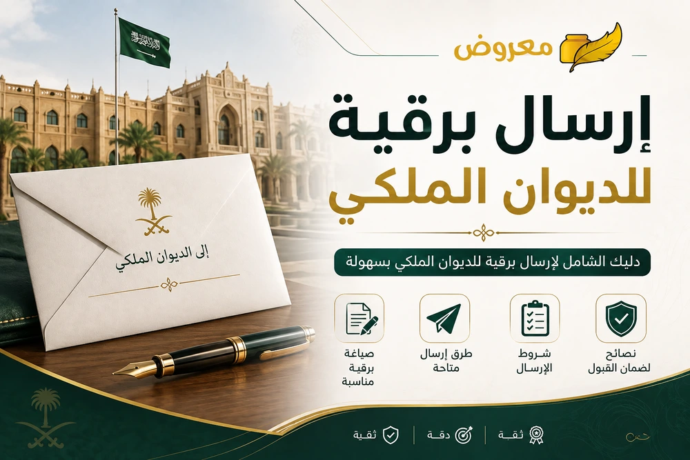 ارسال برقية للديوان الملكي