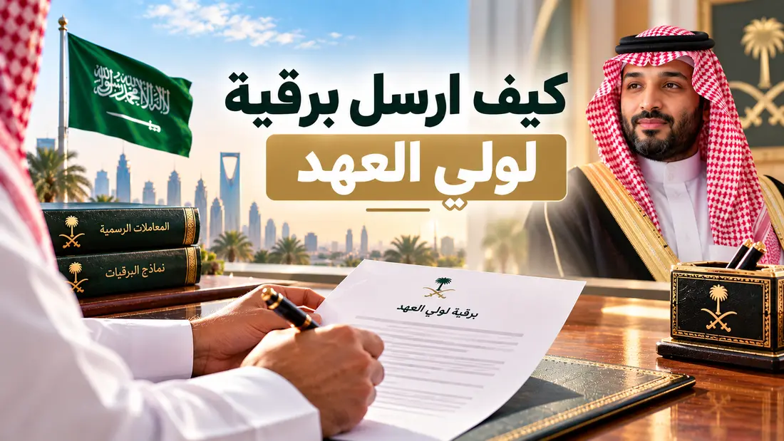 كيف ارسل برقية لولي العهد